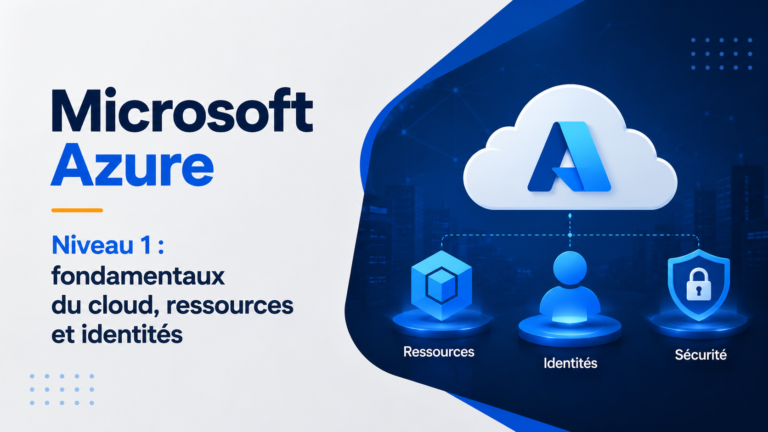 Microsoft Azure – Niveau 1 : fondamentaux du cloud, ressources et identités