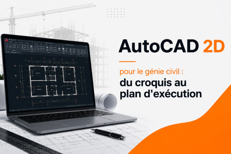 AutoCAD 2D pour le génie civil : du croquis au plan d&rsquo;exécution