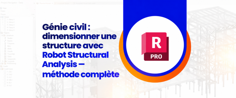 Génie civil : dimensionner une structure avec Robot Structural Analysis — méthode complète