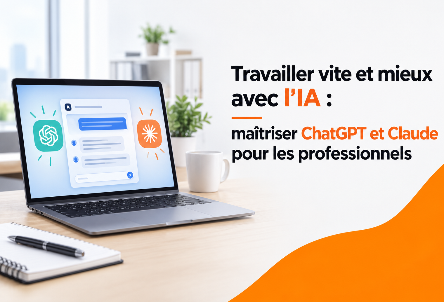 Travailler vite et mieux avec l&rsquo;IA : maîtriser ChatGPT et Claude pour les professionnels